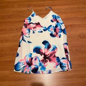 White Floral Dress - Medium